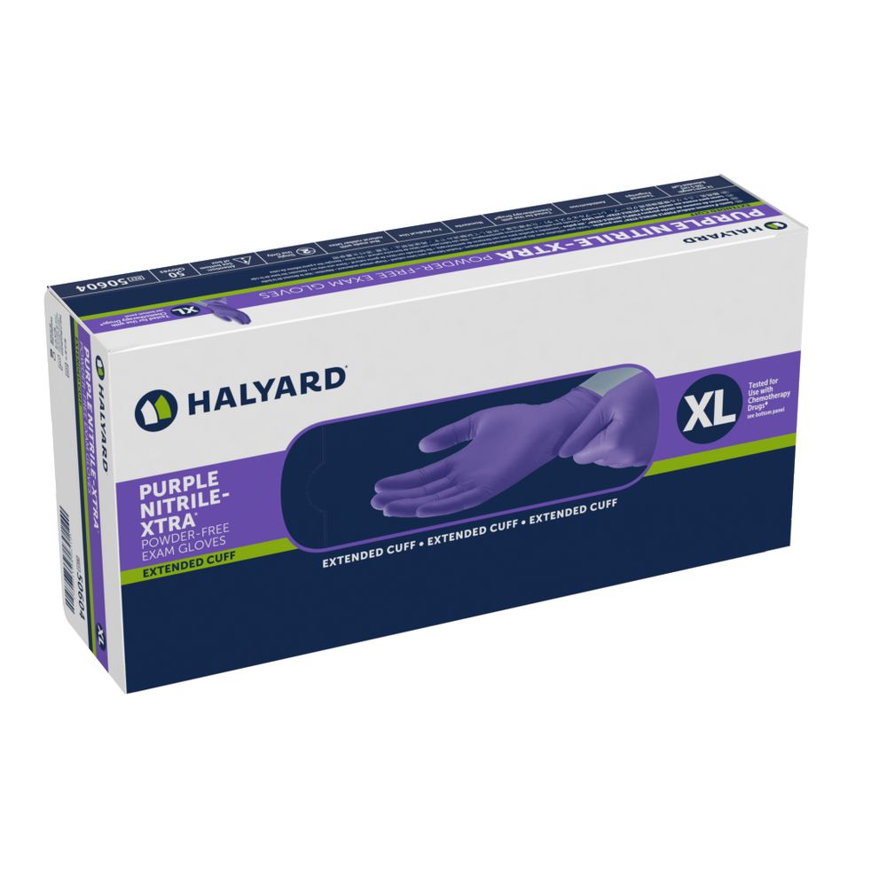 Nitrilhandske Halyard Lilla Nitril-XTRA XL / 50