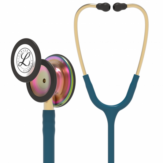 Stetoskop Littmann Classic III Monitoring Caribisk blå/Regnbue