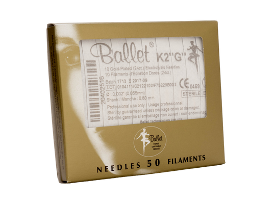 Epileringsnål Ballet Gold K-håndtag Størrelse 3 / 50