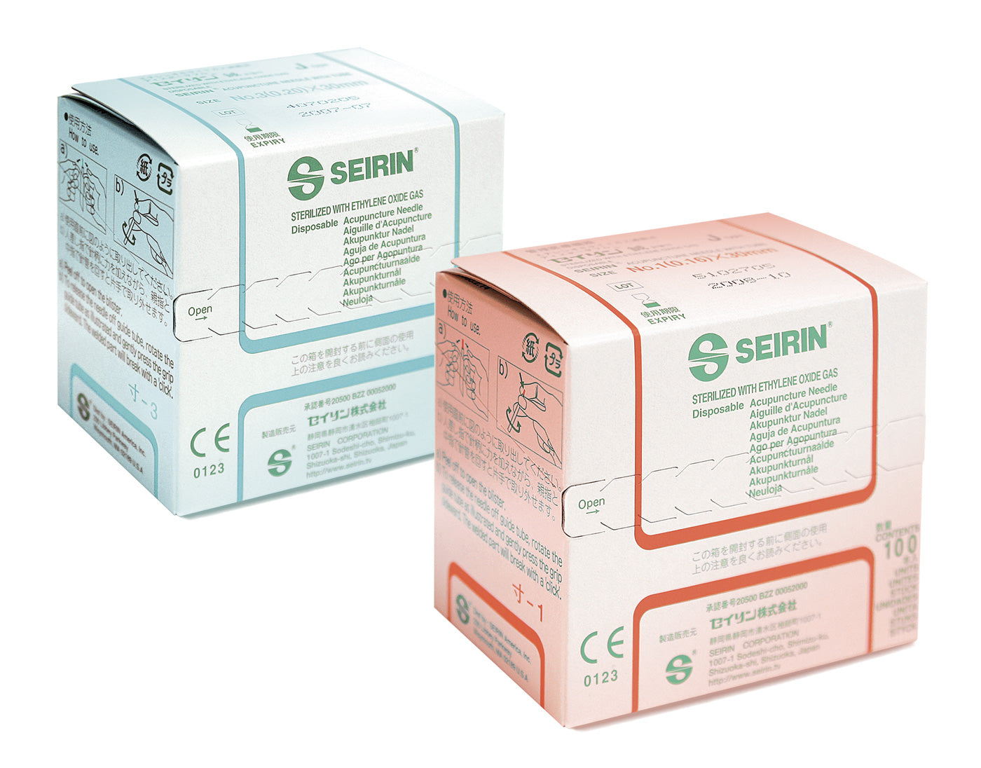 Akupunkturnål Seirin Type J 0,20 x 50 mm / 100
