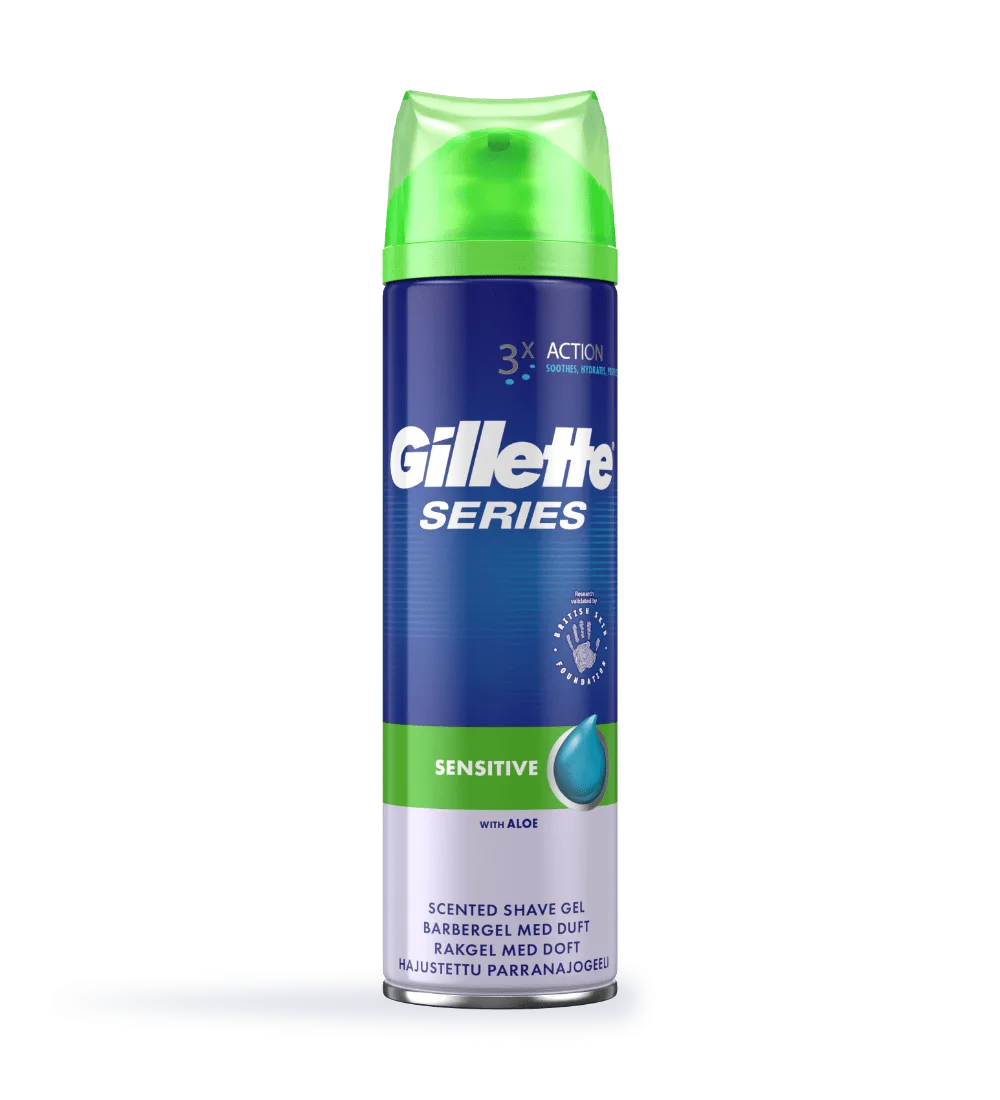 Barbergel Gillette Gel Sensitive 200ml