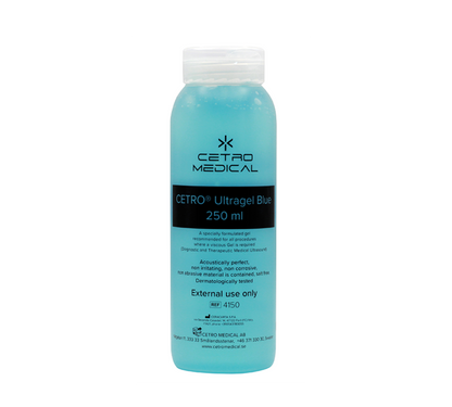 Ultralydsgel Cetro Blue Blåfarvet 250ml
