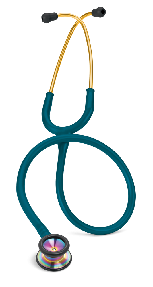 Stetoskop Littmann Classic II Pediatrics Caribisk blå/Regnbue
