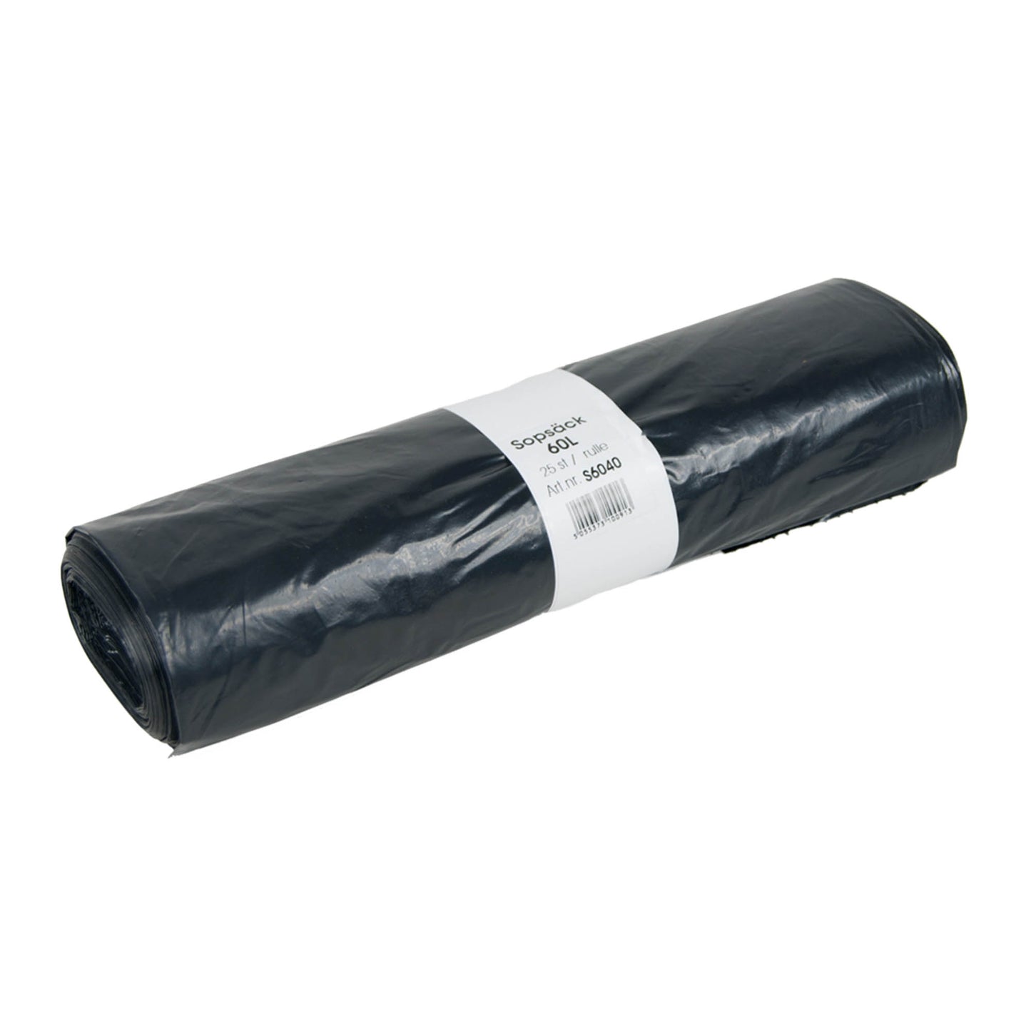 Affaldssæk 60L Sort 55 x 90cm 40my / 25