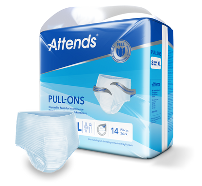 Inkontinensindlæg Attends Pull-Ons 8 XL / 14