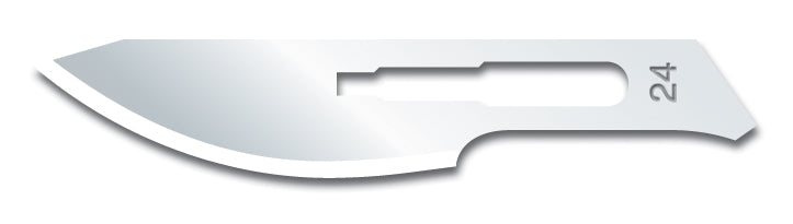 Knivblad Kiato Engangs Kulstofstål Sterilt Nr. 24 / 100