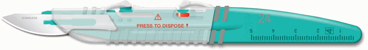 Skalpel/Kniv Kiato Sikkerhed Engangs Steril Nr. 24 / 10