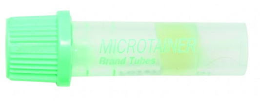 Kapillære prøvetagningsrør lysegrønne Li/hep Gel / 50