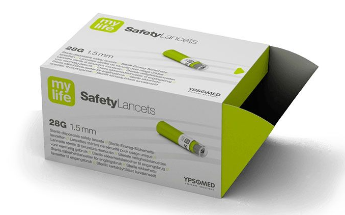 Mylife SafetyLancetter 28G 0,36 x 1,5 mm / 100