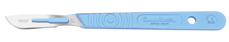 Skalpel/Kniv Swann-Morton Steril Engangskniv nr. 21 / 10