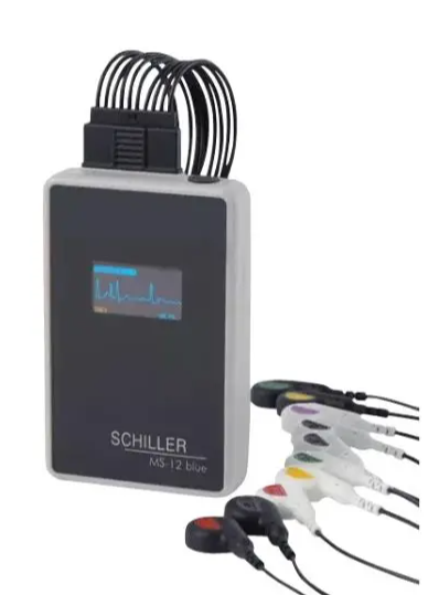 EKG-apparat Schiller Cardiovit CS-104 MS-12 blå