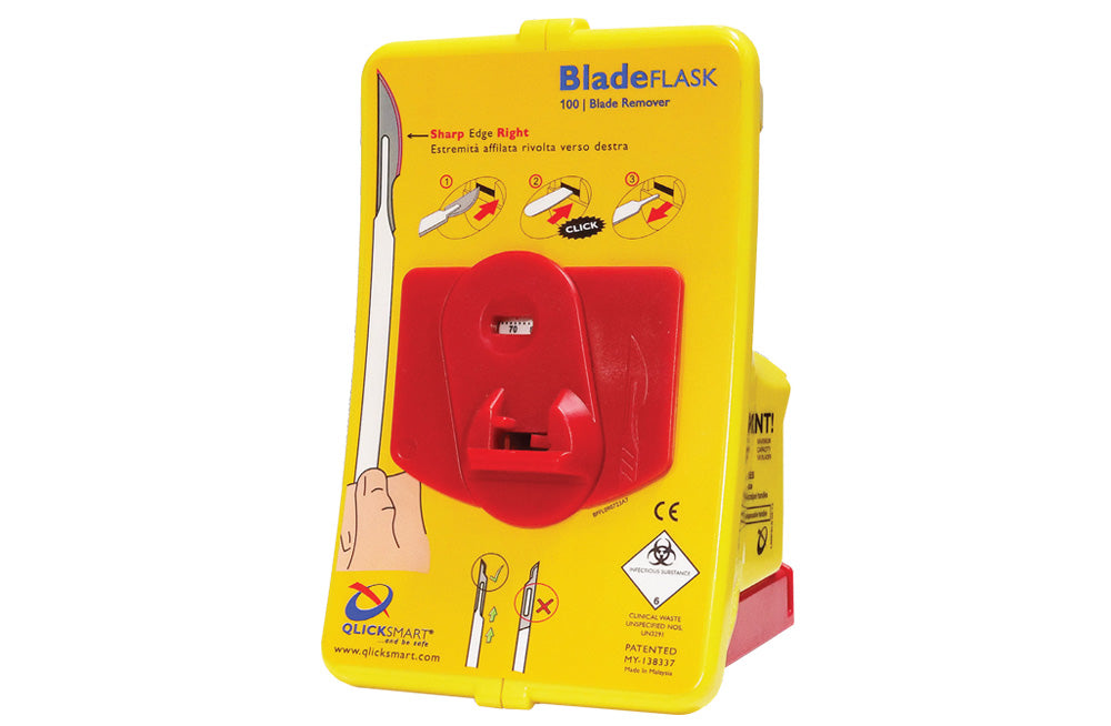 Knivbladfjerner, bladflaske, Qlicksmart til 100 blade