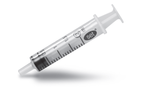 Sprøjte 3-komponent Bluebird Sæt Luer/Centret 2ml / 100