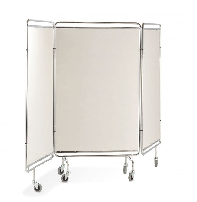 Skillevæg 3-delt 151 x 255 cm med hjul
