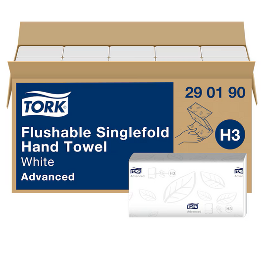 Håndklæde Tork Single Fold H3 Advanced 2-lags 23 x 23 cm / 3750