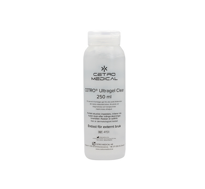 Ultralydsgel Cetro Clear Ufarvet 250ml