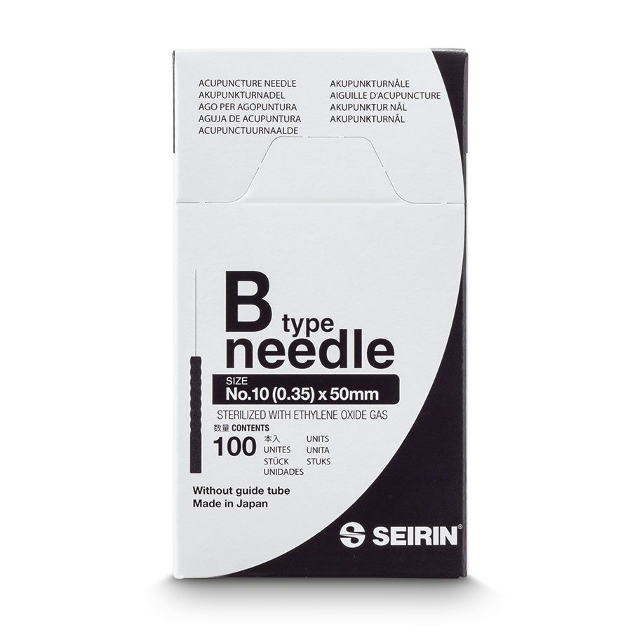 Akupunkturnål Seirin Type B 0,35 x 50 mm / 100 stk.