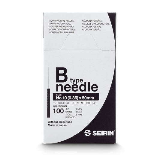 Akupunkturnål Seirin Type B 0,35 x 50 mm / 100 stk.
