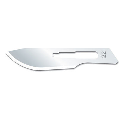 Knivblad Kiato Engangs Kulstofstål Sterilt Nr. 22 / 100