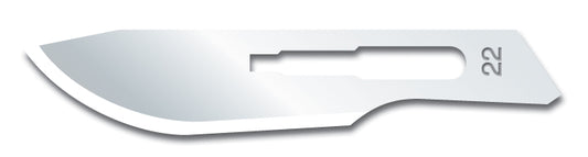 Knivblad Kiato Engangs Kulstofstål Sterilt Nr. 22 / 100