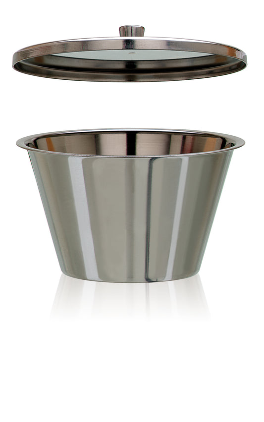 Protesekop med låg rustfrit stål Ø95 x 60 mm 0,3 l