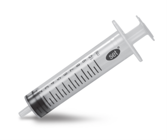 Sprøjte 3-komponent Bluebird-sæt Luer/Centret 10 ml 0,5 ml Graduering / 100