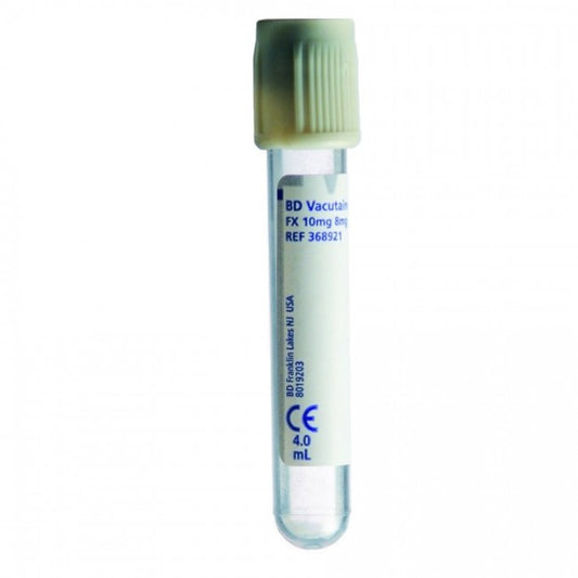 Venøs prøvetagningsrør Grå 4ml 13x75mm Na-Fluorid/Oxalat / 100