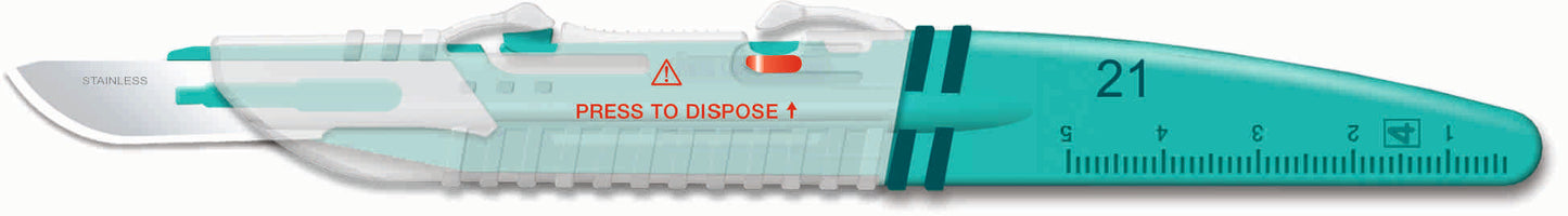 Skalpel/Kniv Kiato Sikkerhed Engangs Steril Nr. 21 / 10