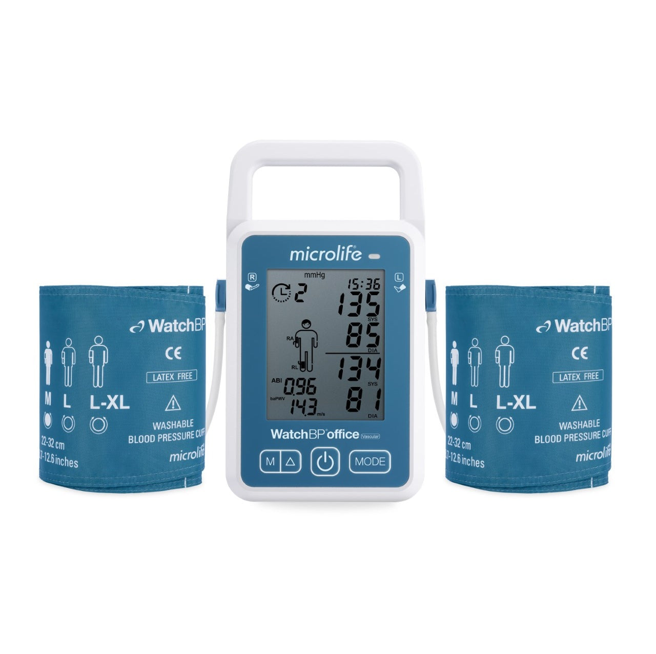 Blodtryksmåler automatisk til ankel-/brachialindeksmåling ABI