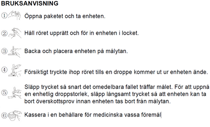 Dråbetæller til venøst ​​prøvetagningsrør Diff-Safe / 100