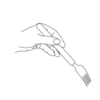 Gaffel Etac Light med slank skaft