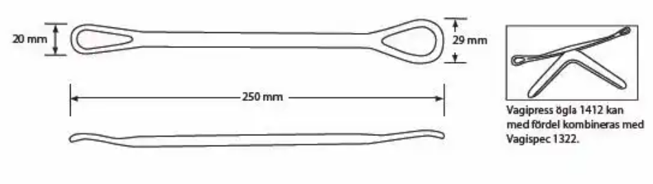 Vaginal depressor Vagipress loop / 100