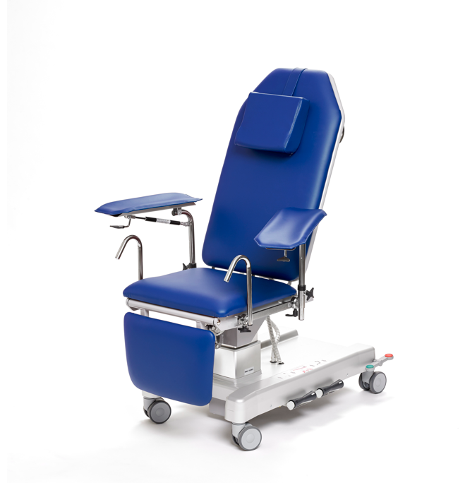 Prøvetagningsstol Elektrisk på søjle 215 kg