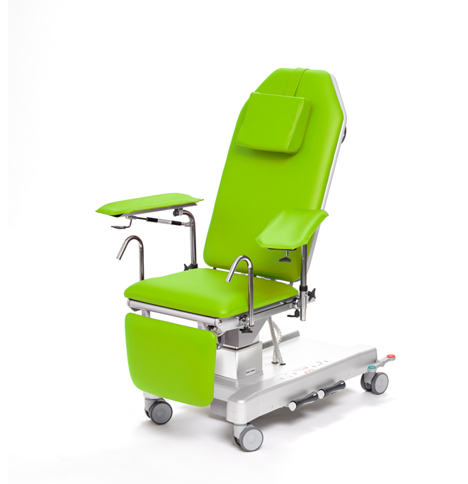 Prøvetagningsstol Elektrisk på søjle 215 kg