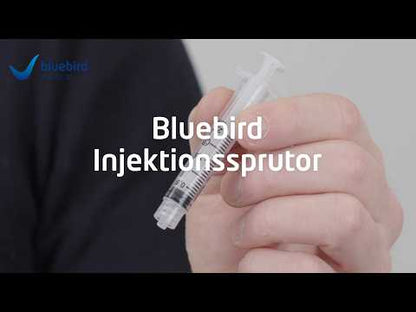 Sprøjte 3-komponent Bluebird Sæt Luer/Centret 1ml / 100