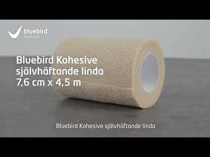 Bluebird Kohesive Selvklæbende Wrap Brun 7,6 cm x 4,5 m / 24